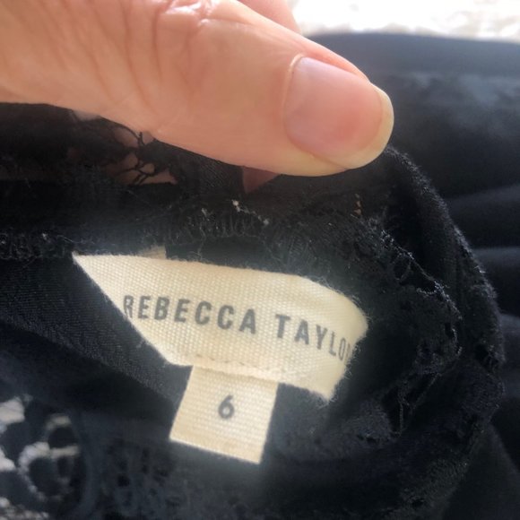 Rebecca Taylor Silk/Lace Sleeveless Tunic - Picture 5 of 7